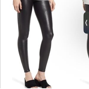 Spanx Faux Leather Leggings Black Medium